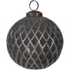 Clayre & Eef 6GL4685 Christmas Tree Bauble Grey Ø 10x10 cm