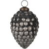 Clayre & Eef 6GL4688 Christmas Tree Bauble Grey Ø 8x11 cm