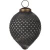 Clayre & Eef 6GL4689 Christmas Tree Bauble Black Ø 8x10 cm