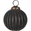 Clayre & Eef 6GL4690 Christmas tree baubles black Ø 7x7 cm