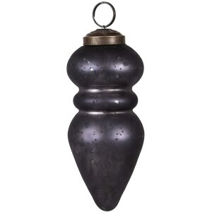 Clayre & Eef 6GL4697 Christmas bauble black Ø...