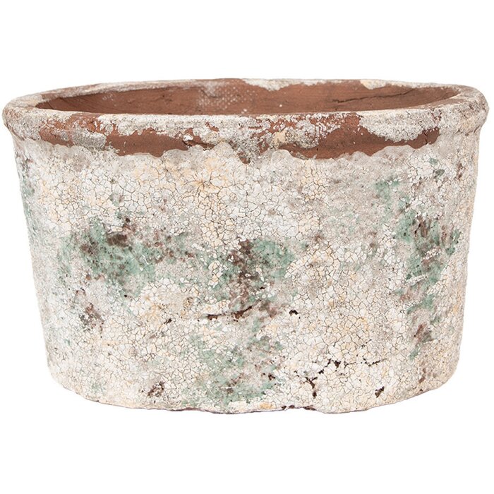 Clayre & Eef 6TE0534L Flower pot 21x13x12 cm