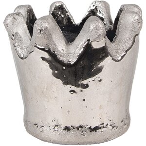 Clayre & Eef 6TE0540S Flower pot silver Ø...