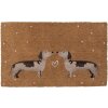 Clayre & Eef DHLMC Door Mat Country Style Brown Beige 75x45x1 cm