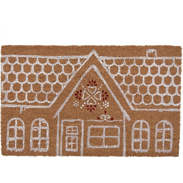 Clayre & Eef GBBMC-2 Door Mat Country Style Brown White 75x45x1 cm