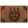 Clayre & Eef GTWMC Country style door mat 75x45x1 cm Brown Black