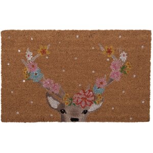 Clayre & Eef MC249 Door Mat Brown Pink 75x45x1 cm...