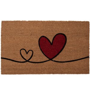 Clayre & Eef MC252 Door mat hearts 75x45x1 cm