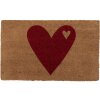 Clayre & Eef MC255 Door mat heart 75x45x1 cm