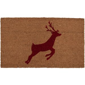 Clayre & Eef TXMC Door Mat Reindeer Design 75x45x1 cm...