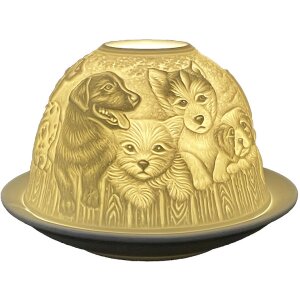 Clayre & Eef 6CE1813 Tea Light Holder Dogs Ø...