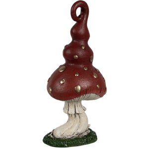 Clayre & Eef 6PR4159 Decoration Mushroom red 8x6x17 cm