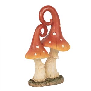 Clayre & Eef 6PR4160 Decoration Mushroom Red Orange...