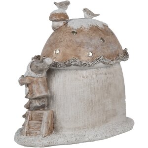 Clayre & Eef 6PR4165 Decoration Dwarf House with LED 18x11x15 cm