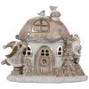 Clayre & Eef 6PR4165 Decoration Dwarf House with LED 18x11x15 cm