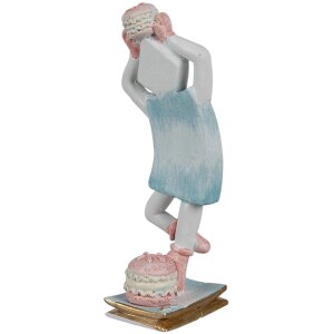 Clayre & Eef 6PR4223 Decorative Doll Blue Pink 4x3x10 cm