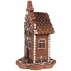 Clayre & Eef 6PR4344 Decoration gingerbread house with LED 13x13x20 cm