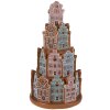 Clayre & Eef 6PR4350 Decoration house with LED Ø 18x33 cm 3xAAA