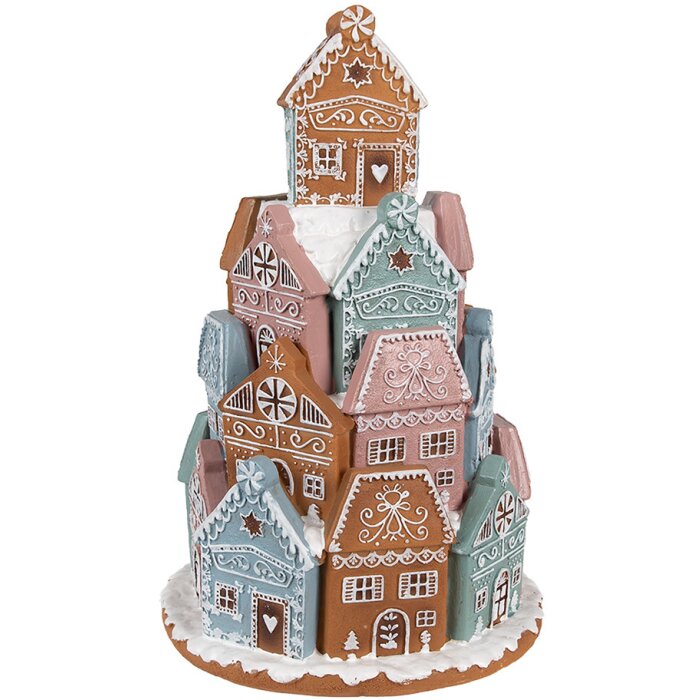 Clayre & Eef 6PR4351 Decoration House with LED Ø 19x28 cm 3xAAA