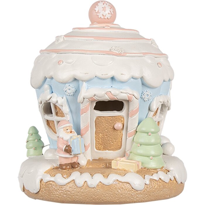 Clayre & Eef 6PR4354 Decoration house with LED Ø12x14 cm 3xAAA