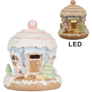 Clayre & Eef 6PR4354 Decoration house with LED...