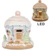 Clayre & Eef 6PR4354 Decoration house with LED Ø12x14 cm 3xAAA