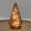 Clayre & Eef 6GL4571KO Christmas tree with LED Ø 11x19 cm copper