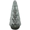 Clayre & Eef Christmas tree LED Ø 11x24 cm glass silver