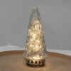 Clayre & Eef Christmas tree LED Ø 11x24 cm glass silver