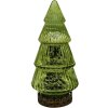 Clayre & Eef 6GL4602 Christmas Tree with LED Green Ø 8x16 cm