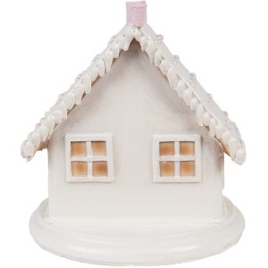 Clayre & Eef 6PR4348 Decoration house with LED 13x13x13 cm 2xAAA