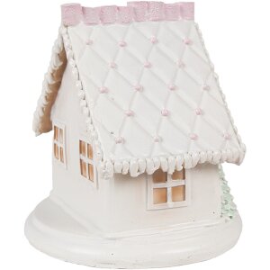 Clayre & Eef 6PR4348 Decoration house with LED 13x13x13 cm 2xAAA