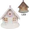 Clayre & Eef 6PR4348 Decoration house with LED 13x13x13 cm 2xAAA