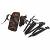 Buteo Photo Gear bag with pegs and ropes Brown