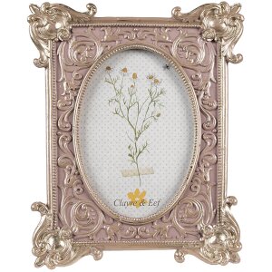 Clayre & Eef 2F1115 Photo Frame Silver Coloured Pink...