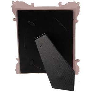 Clayre & Eef 2F1115 Photo Frame Silver Coloured Pink 17x3x21 cm 10x15 cm