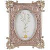 Clayre & Eef 2F1115 Photo Frame Silver Coloured Pink 17x3x21 cm 10x15 cm