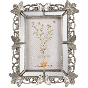 Clayre & Eef 2F1122 Photo Frame Silver 18x2x23 cm /...