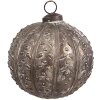 Clayre & Eef 6GL4534XS Christmas tree baubles Ø 8x8 cm silver