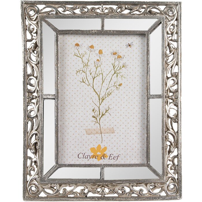 Clayre & Eef 2F1135 Photo frame 17x2x22 cm 10x15 cm Silver