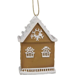 Clayre & Eef 6PR4212 Decoration Pendant House Brown...