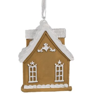 Clayre & Eef 6PR4213 Decoration Pendant House Brown...