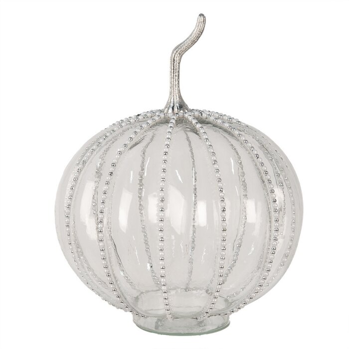 Clayre & Eef 6GL4544XL Decoration Pumpkin Ø 25x33 cm Glass Transparant