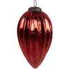 Clayre & Eef 6GL4547L Christmas tree bauble red Ø 9x16 cm