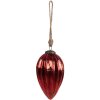 Clayre & Eef 6GL4547M Christmas tree bauble red Ø 7x11 cm