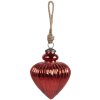 Clayre & Eef 6GL4548M Christmas tree baubles Ø 10x13 cm red