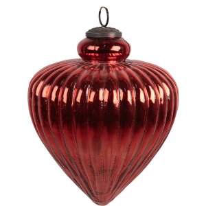 Clayre & Eef 6GL4548XL Christmas tree bauble red...