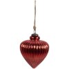 Clayre & Eef 6GL4548XL Christmas tree bauble red Ø 17x20 cm