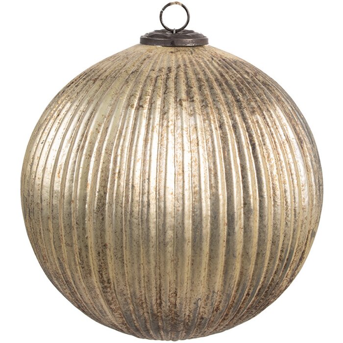 Clayre & Eef 6GL4549L Christmas tree bauble gold Ø 20x20 cm