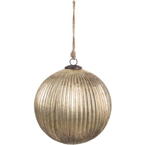 Clayre & Eef 6GL4549L Christmas tree bauble gold Ø 20x20 cm